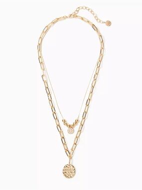 Lilly Pulitzer Island Hopper Gold Layered Necklace